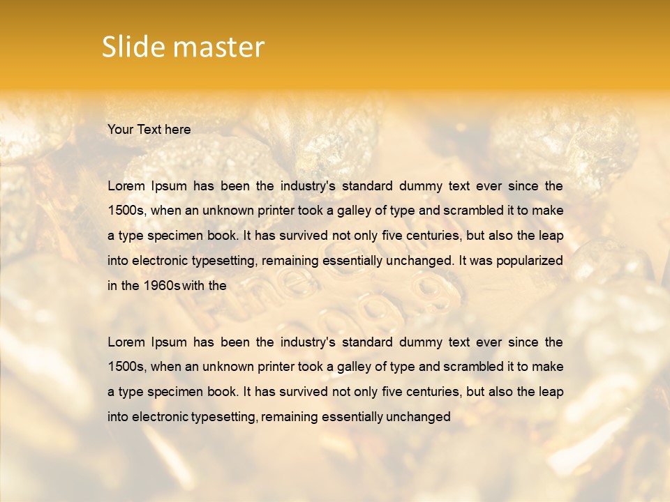 Background Ingots Investment PowerPoint Template