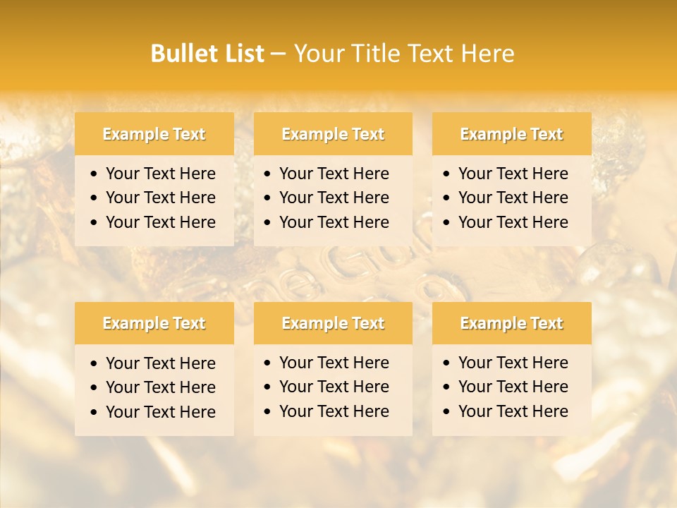 Background Ingots Investment PowerPoint Template