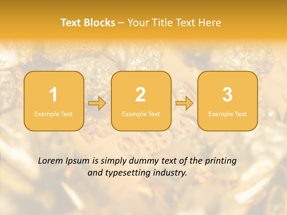 Background Ingots Investment PowerPoint Template