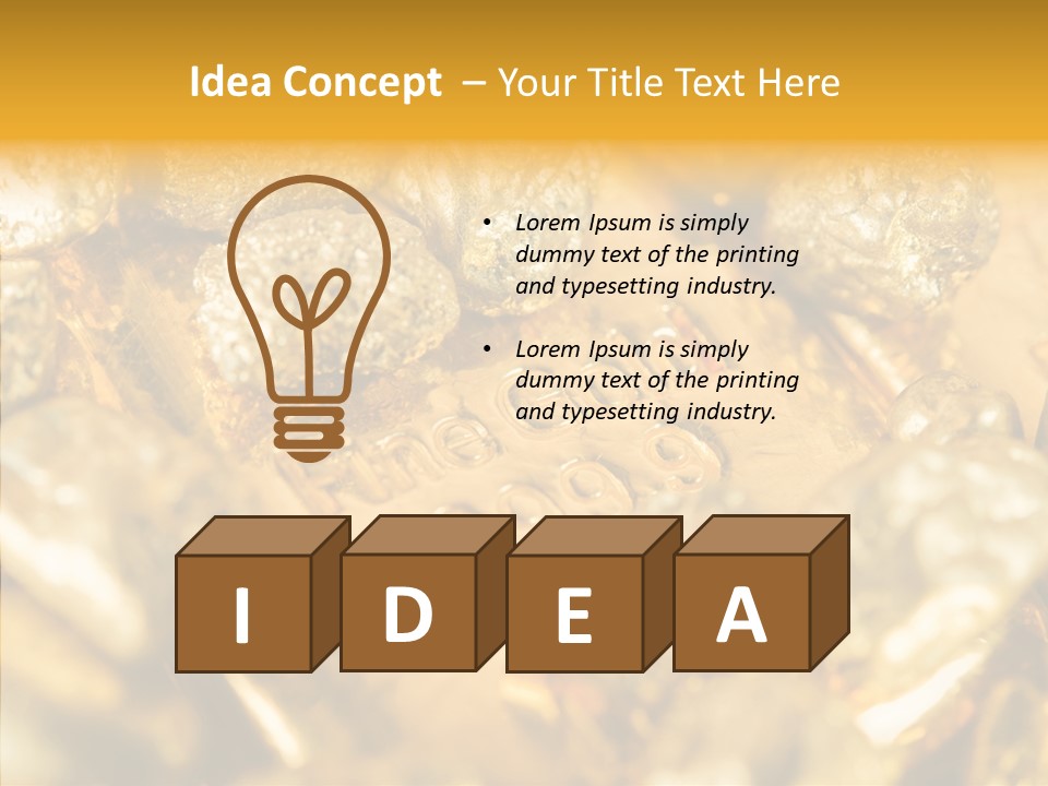 Background Ingots Investment PowerPoint Template
