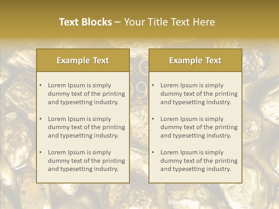 Yellow Expensive Riches PowerPoint Template