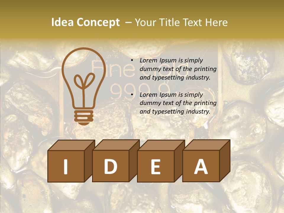 Yellow Expensive Riches PowerPoint Template