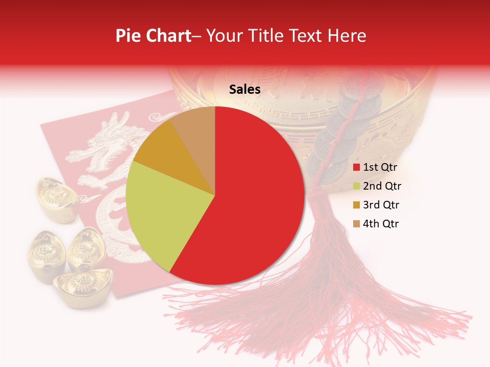 Auspicious Blessing Word Riches PowerPoint Template