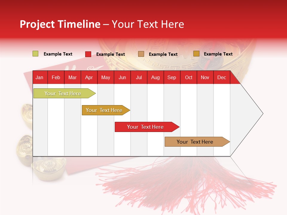 Auspicious Blessing Word Riches PowerPoint Template