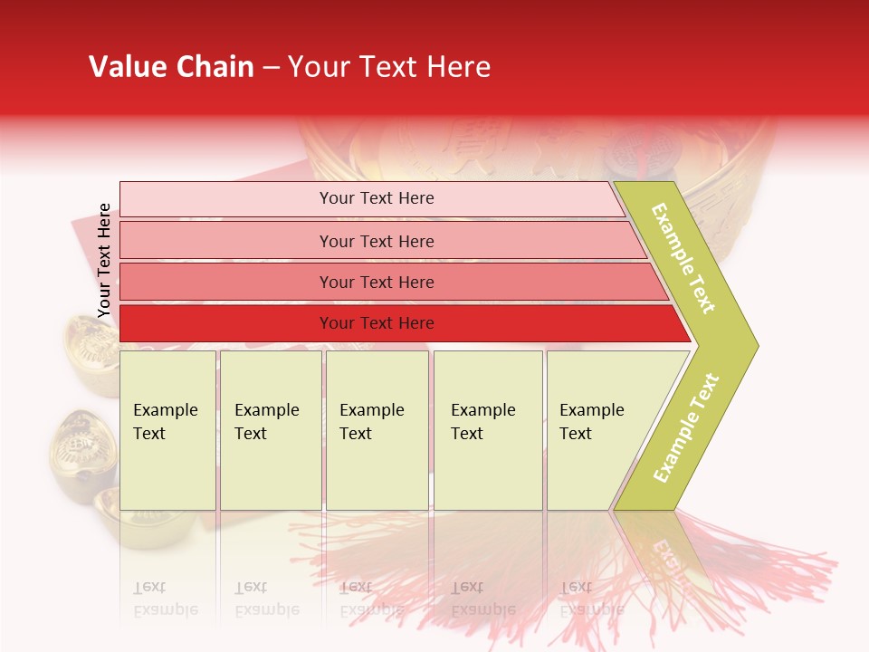 Auspicious Blessing Word Riches PowerPoint Template