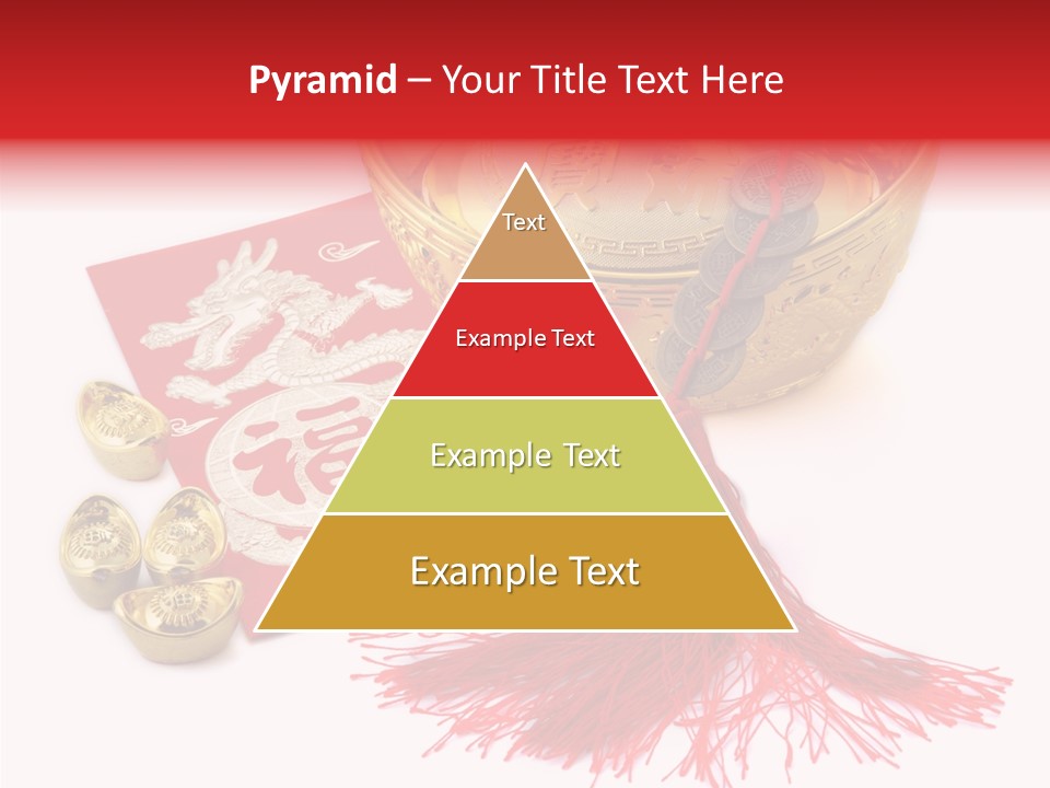 Auspicious Blessing Word Riches PowerPoint Template