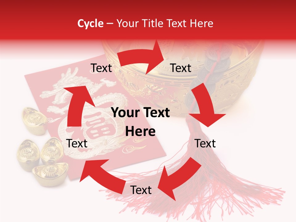 Auspicious Blessing Word Riches PowerPoint Template