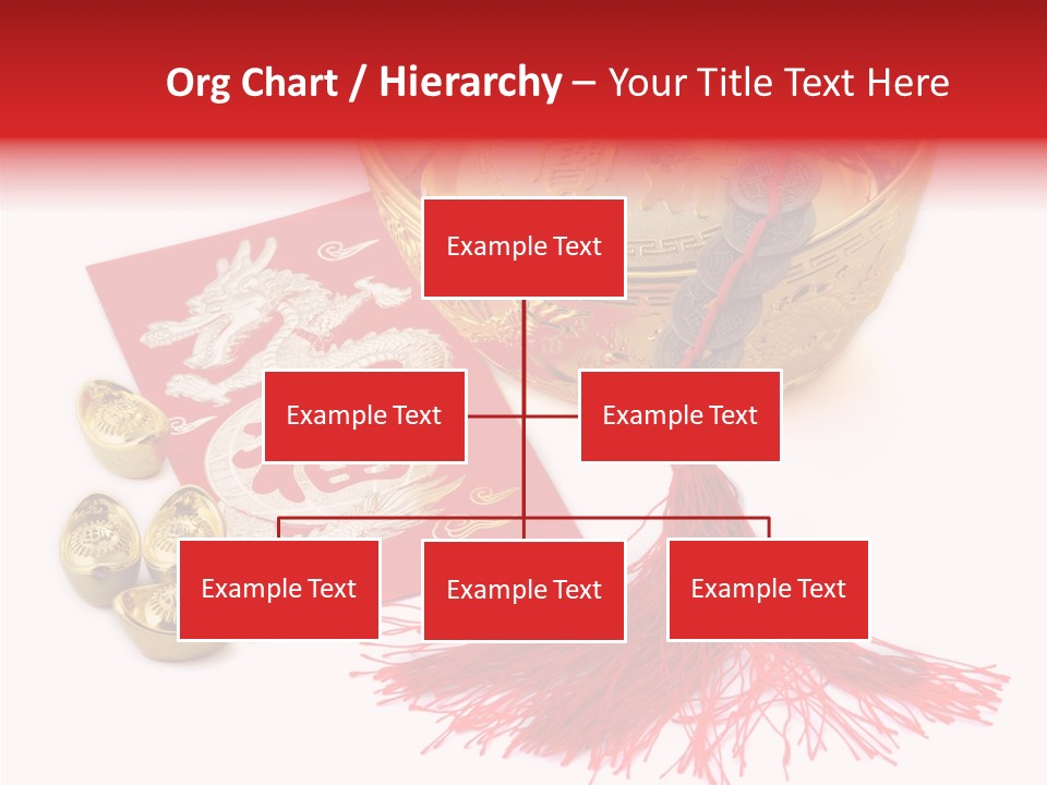 Auspicious Blessing Word Riches PowerPoint Template