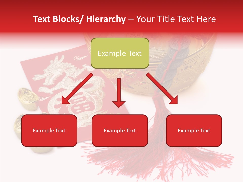Auspicious Blessing Word Riches PowerPoint Template