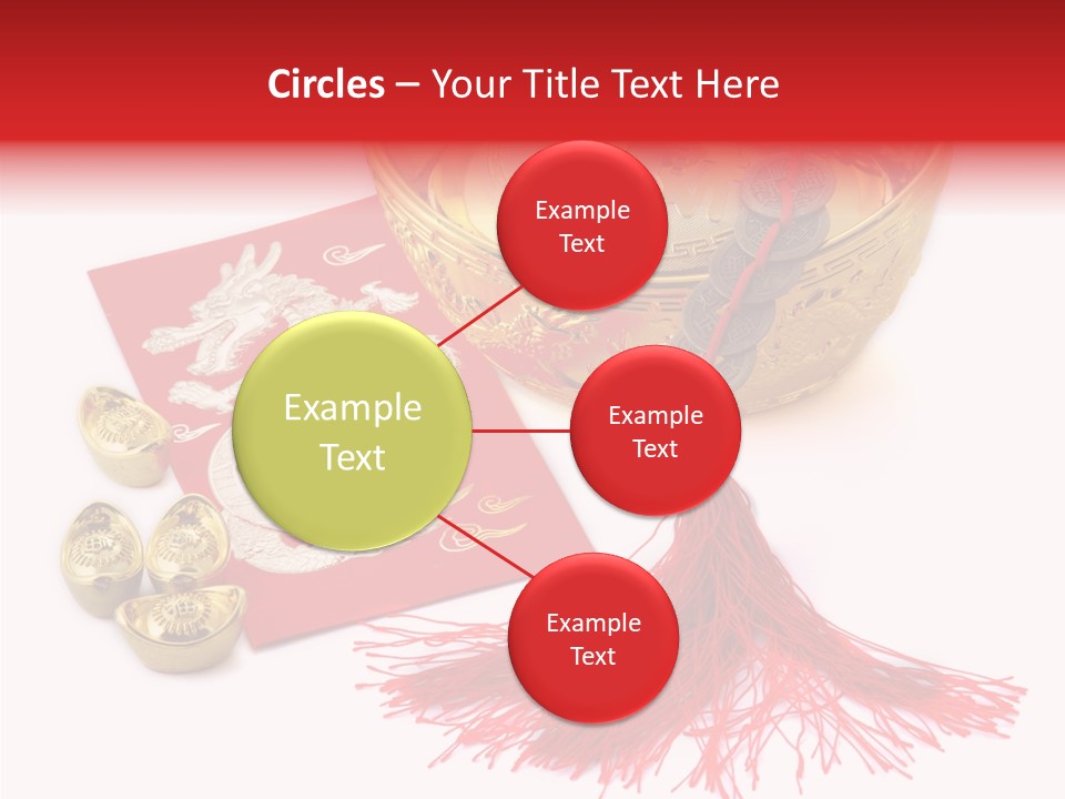 Auspicious Blessing Word Riches PowerPoint Template