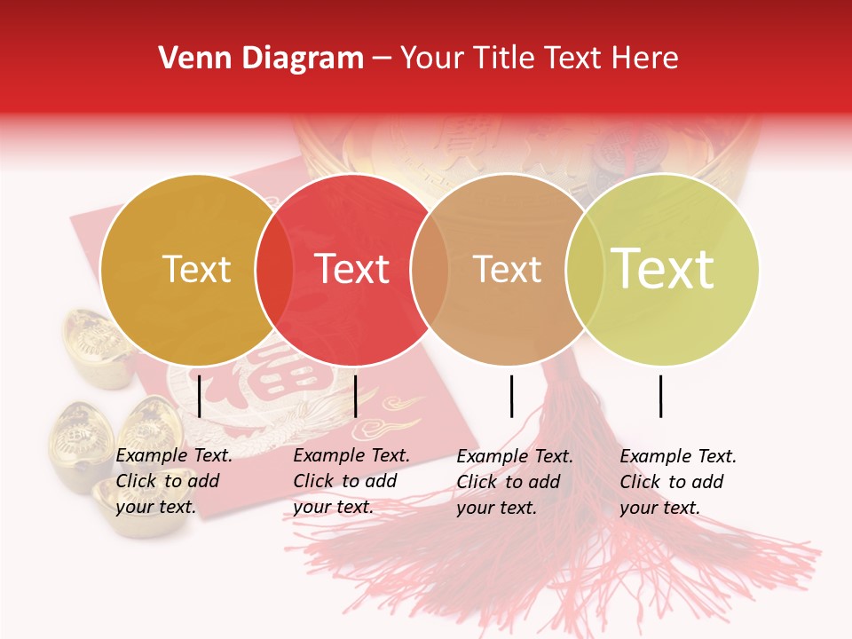 Auspicious Blessing Word Riches PowerPoint Template