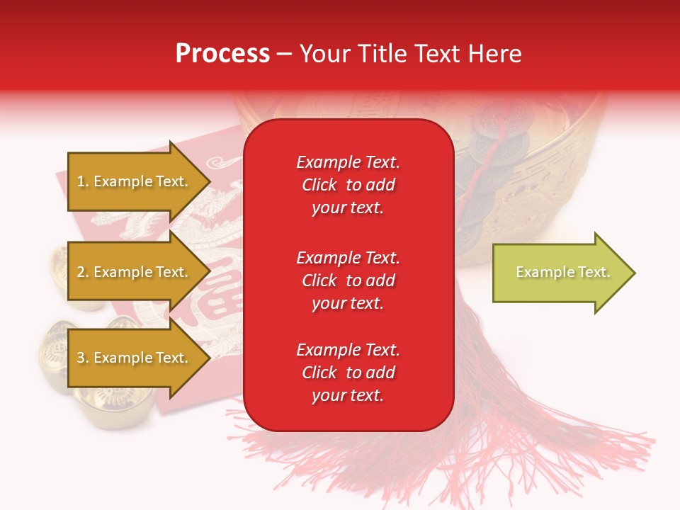 Auspicious Blessing Word Riches PowerPoint Template