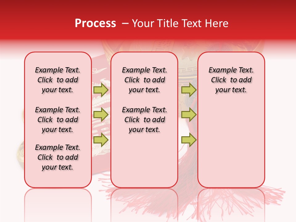 Auspicious Blessing Word Riches PowerPoint Template