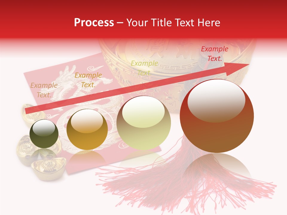 Auspicious Blessing Word Riches PowerPoint Template