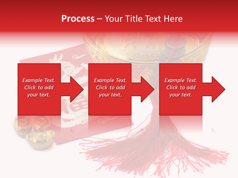 Auspicious Blessing Word Riches PowerPoint Template