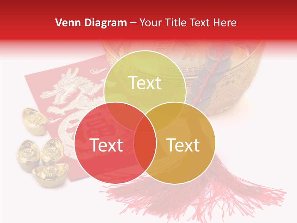 Auspicious Blessing Word Riches PowerPoint Template