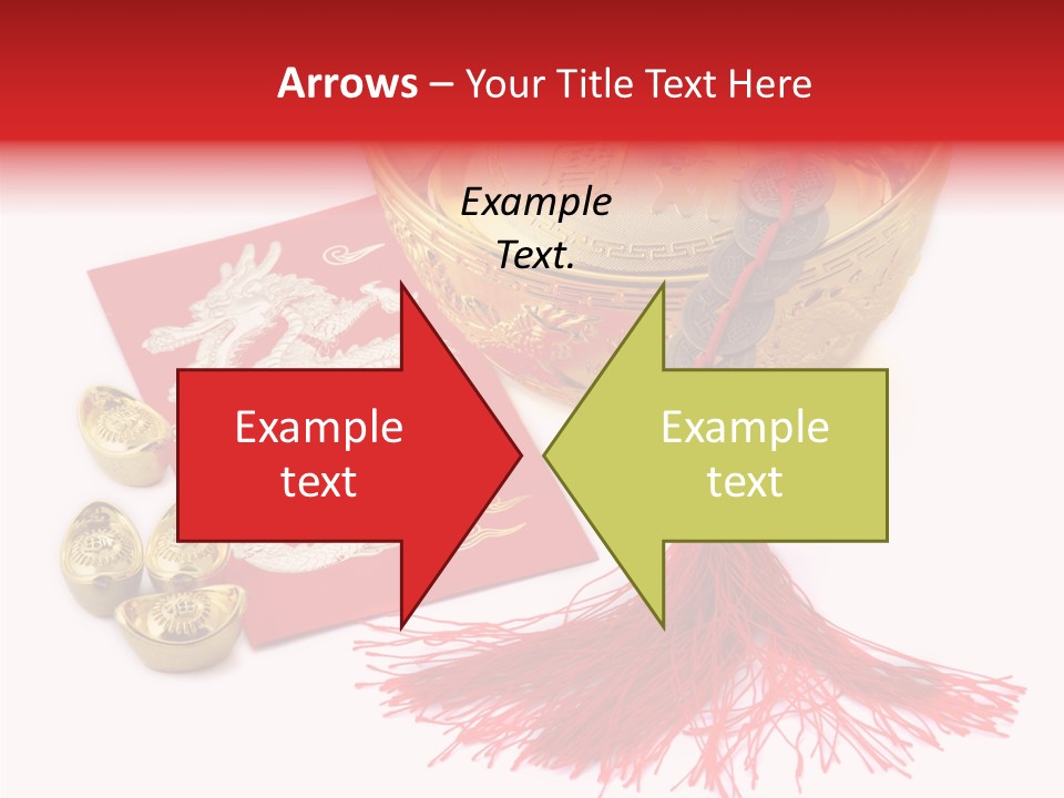 Auspicious Blessing Word Riches PowerPoint Template