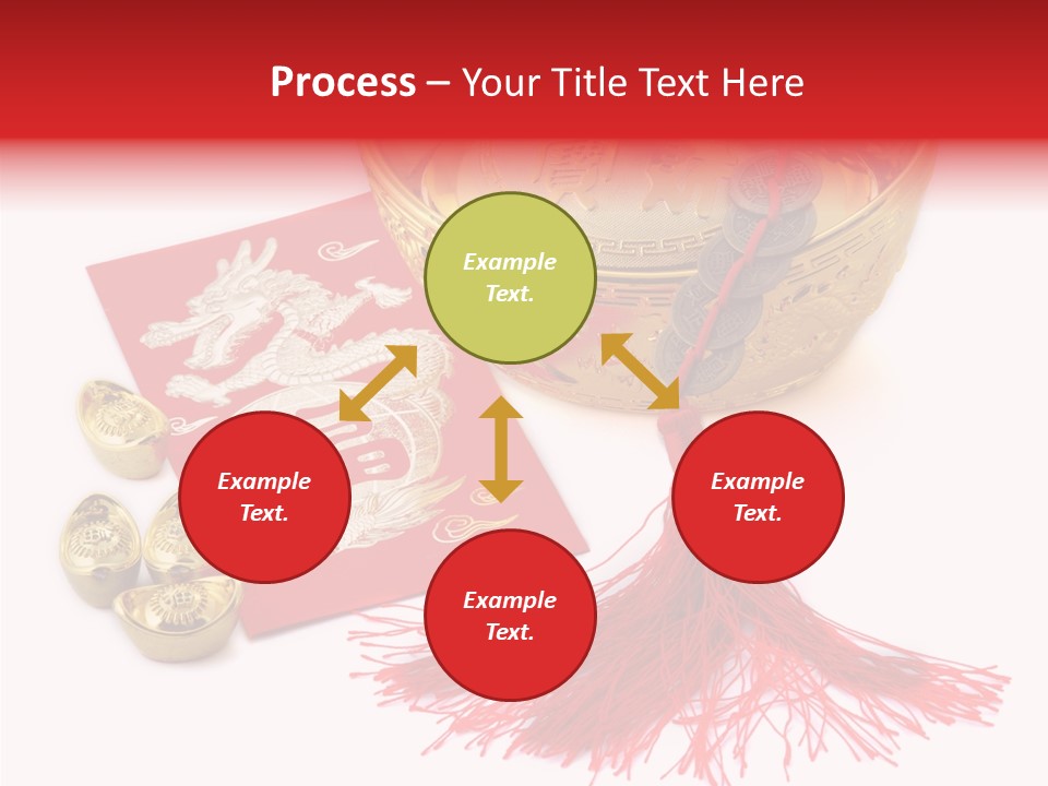 Auspicious Blessing Word Riches PowerPoint Template