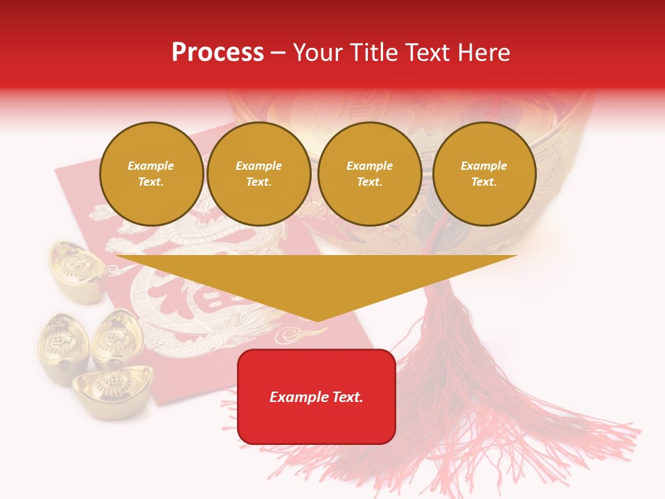 Auspicious Blessing Word Riches PowerPoint Template