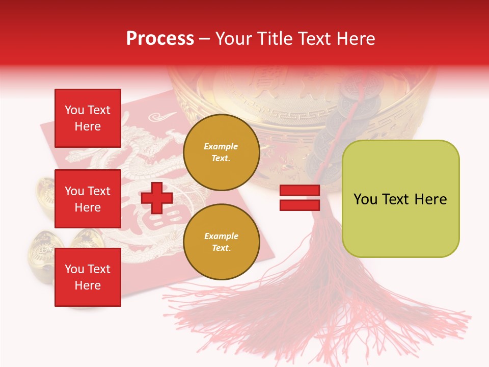 Auspicious Blessing Word Riches PowerPoint Template
