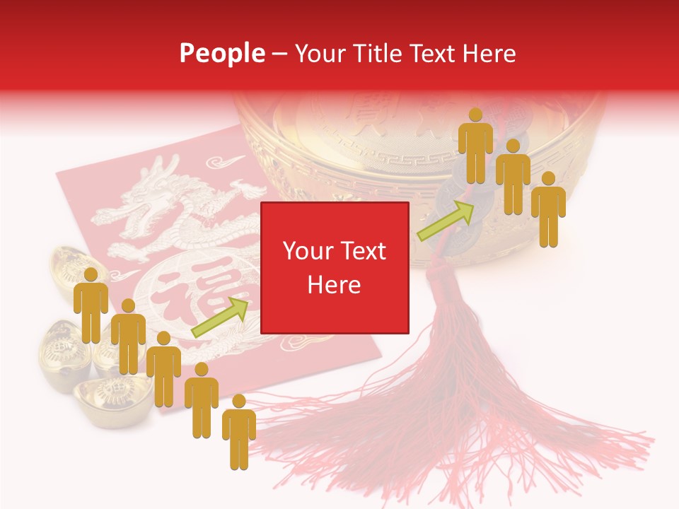 Auspicious Blessing Word Riches PowerPoint Template