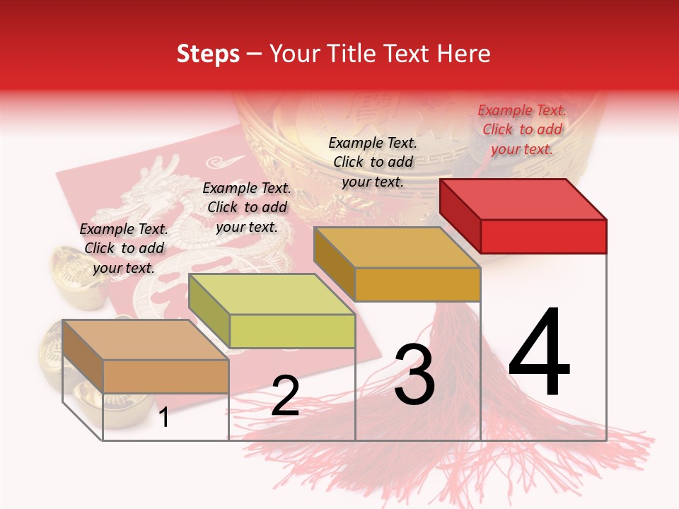 Auspicious Blessing Word Riches PowerPoint Template