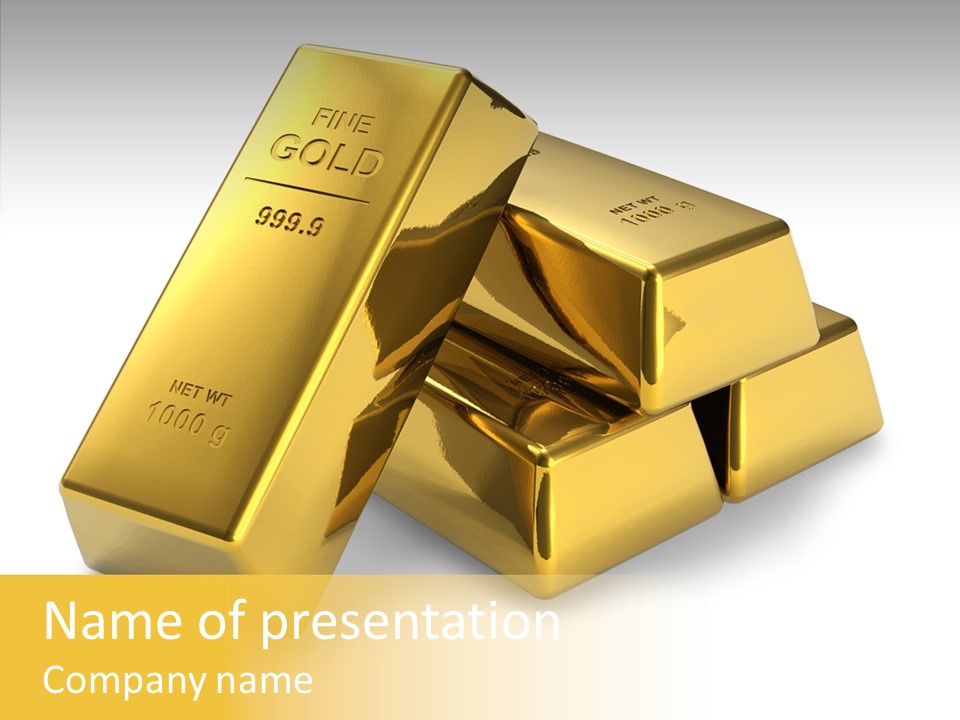 Concept Savings Ingot PowerPoint Template