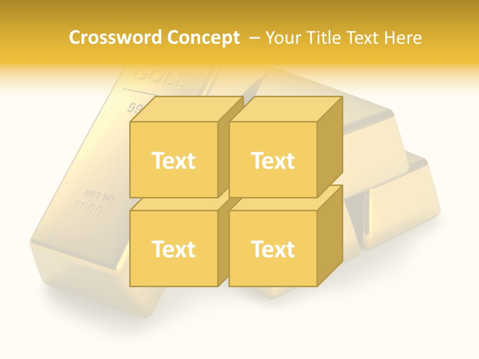 Concept Savings Ingot PowerPoint Template