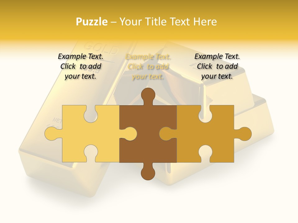 Concept Savings Ingot PowerPoint Template