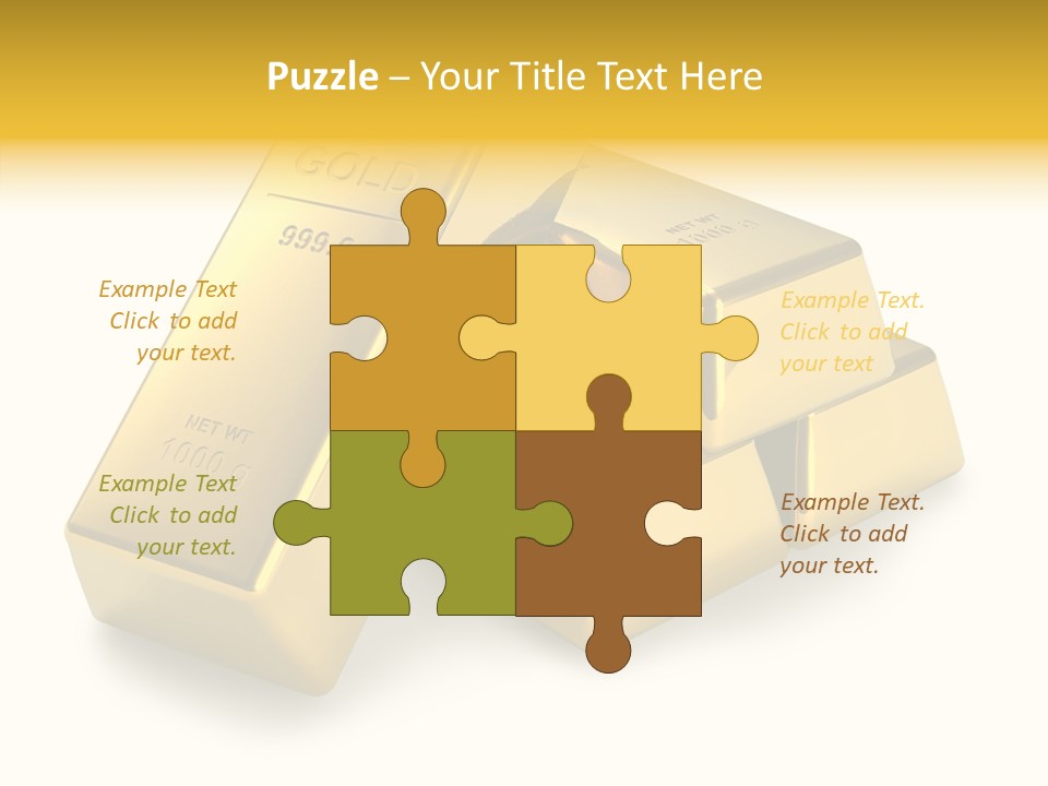 Concept Savings Ingot PowerPoint Template