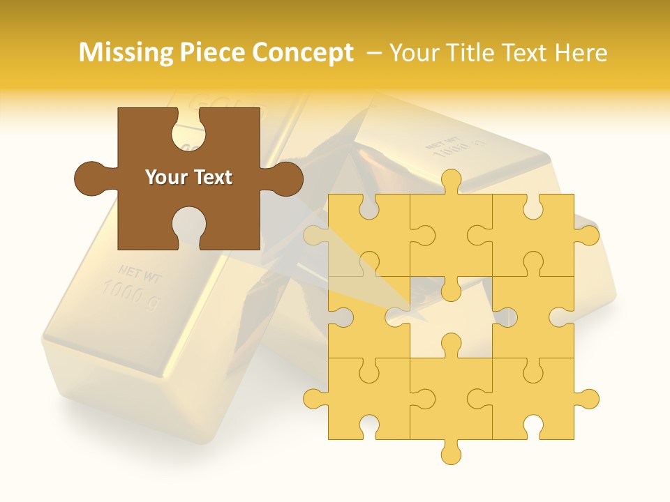 Concept Savings Ingot PowerPoint Template