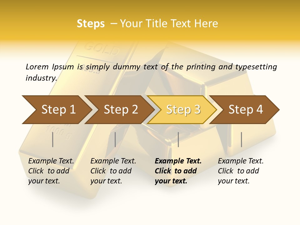 Concept Savings Ingot PowerPoint Template