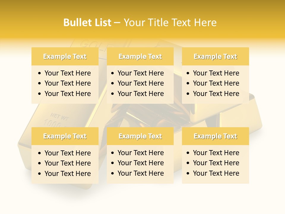 Concept Savings Ingot PowerPoint Template