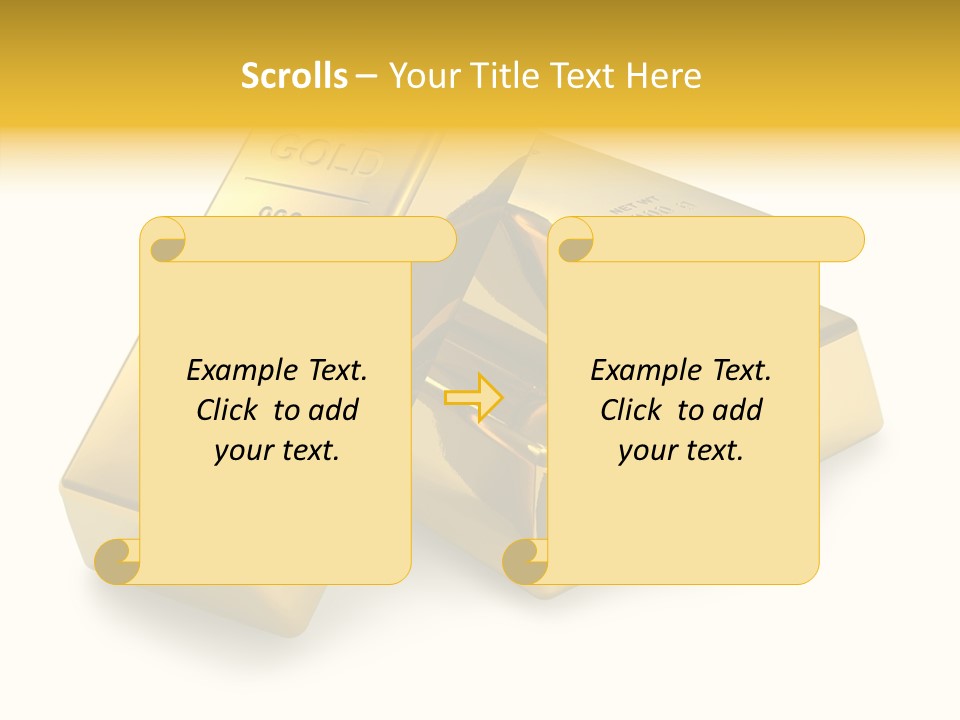Concept Savings Ingot PowerPoint Template