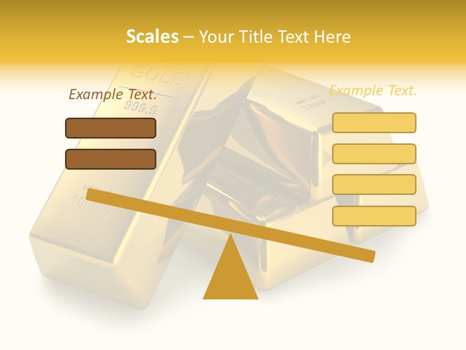 Concept Savings Ingot PowerPoint Template