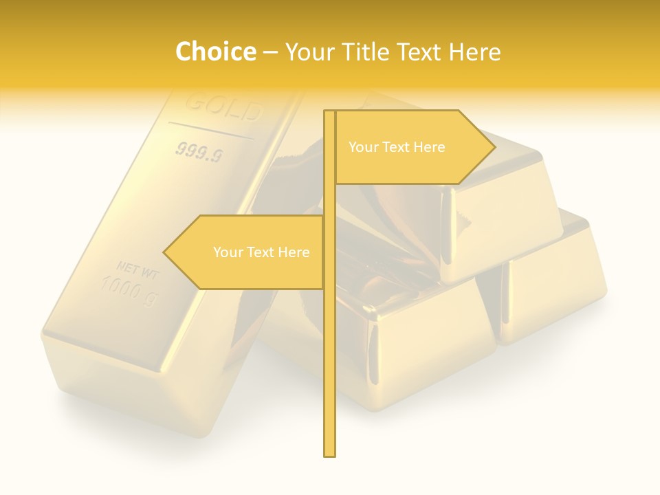 Concept Savings Ingot PowerPoint Template