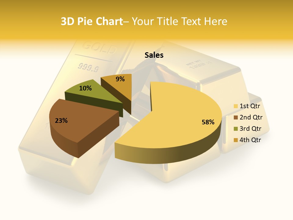 Concept Savings Ingot PowerPoint Template