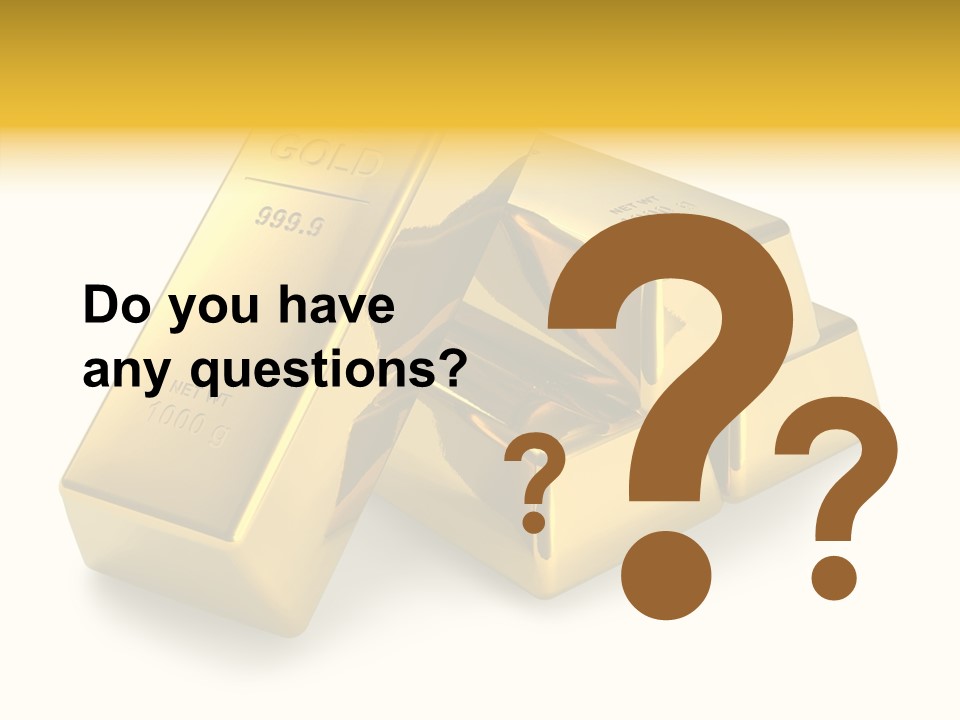 Concept Savings Ingot PowerPoint Template