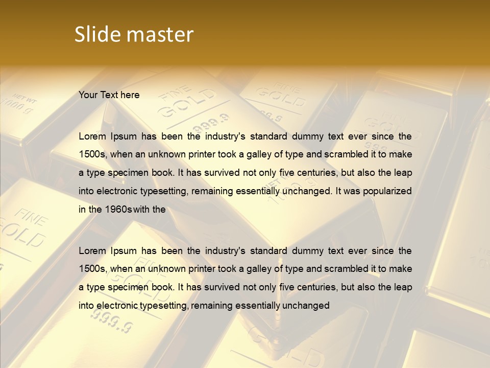 Stack Metal Precious PowerPoint Template