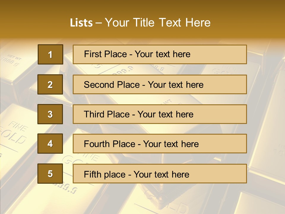 Stack Metal Precious PowerPoint Template
