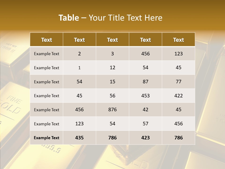 Stack Metal Precious PowerPoint Template