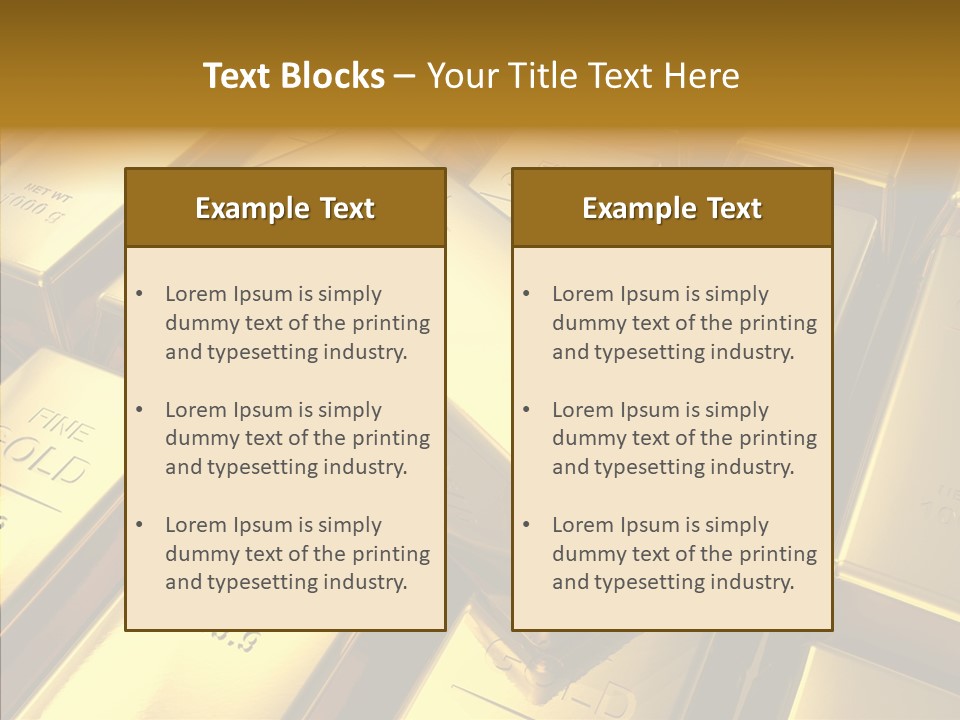 Stack Metal Precious PowerPoint Template