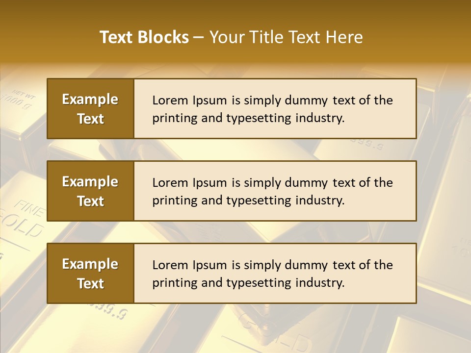 Stack Metal Precious PowerPoint Template