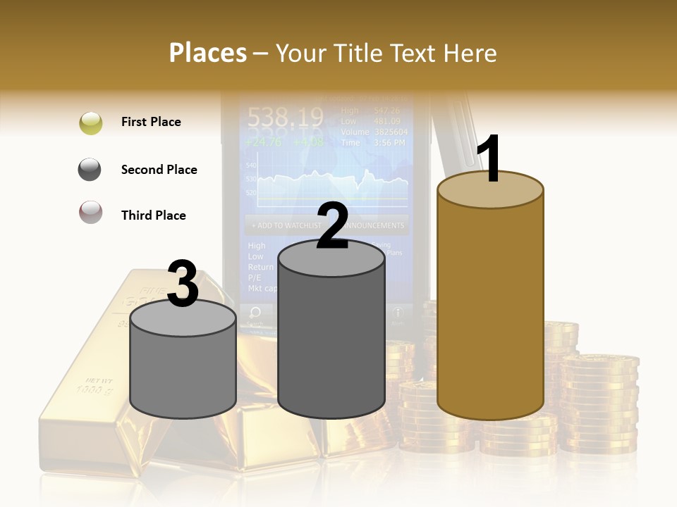 Internet Investment Cellphone PowerPoint Template
