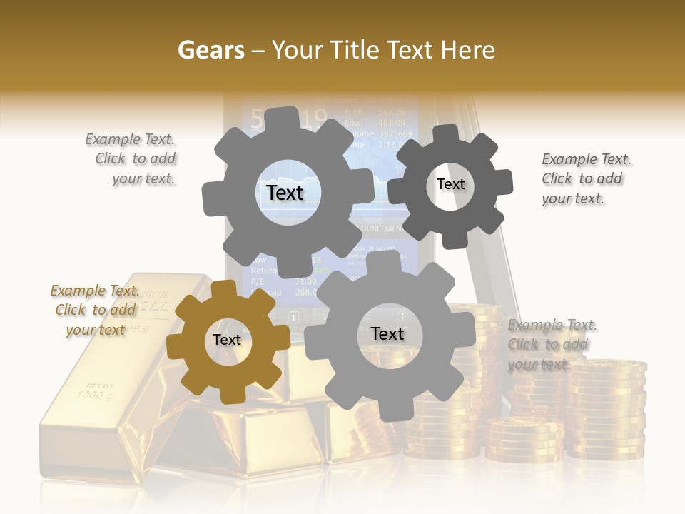 Internet Investment Cellphone PowerPoint Template