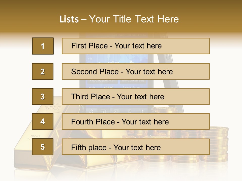 Internet Investment Cellphone PowerPoint Template