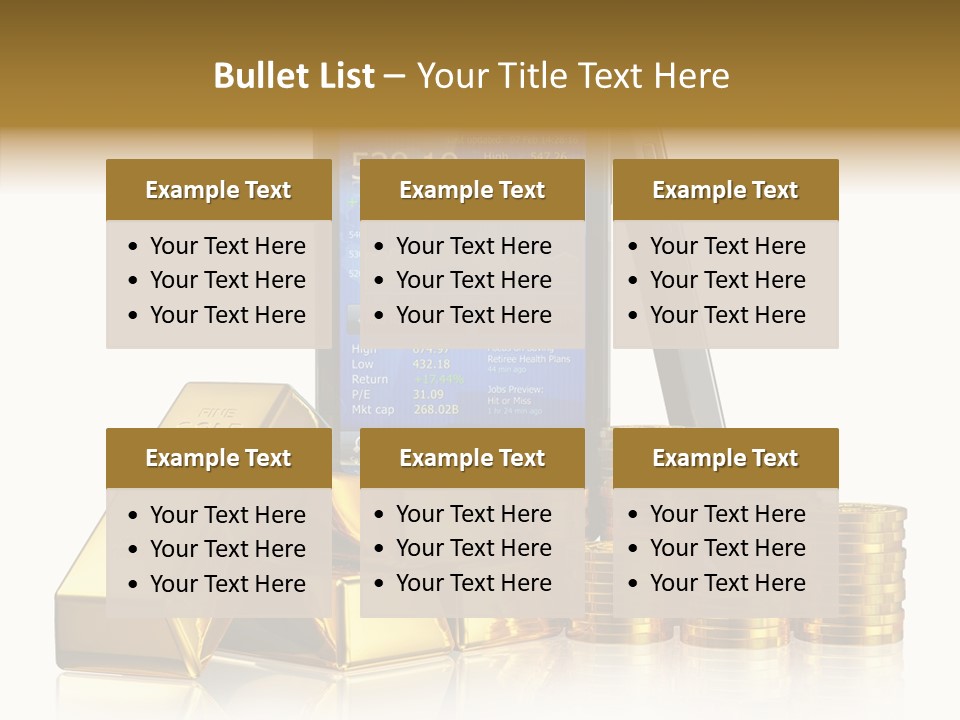 Internet Investment Cellphone PowerPoint Template