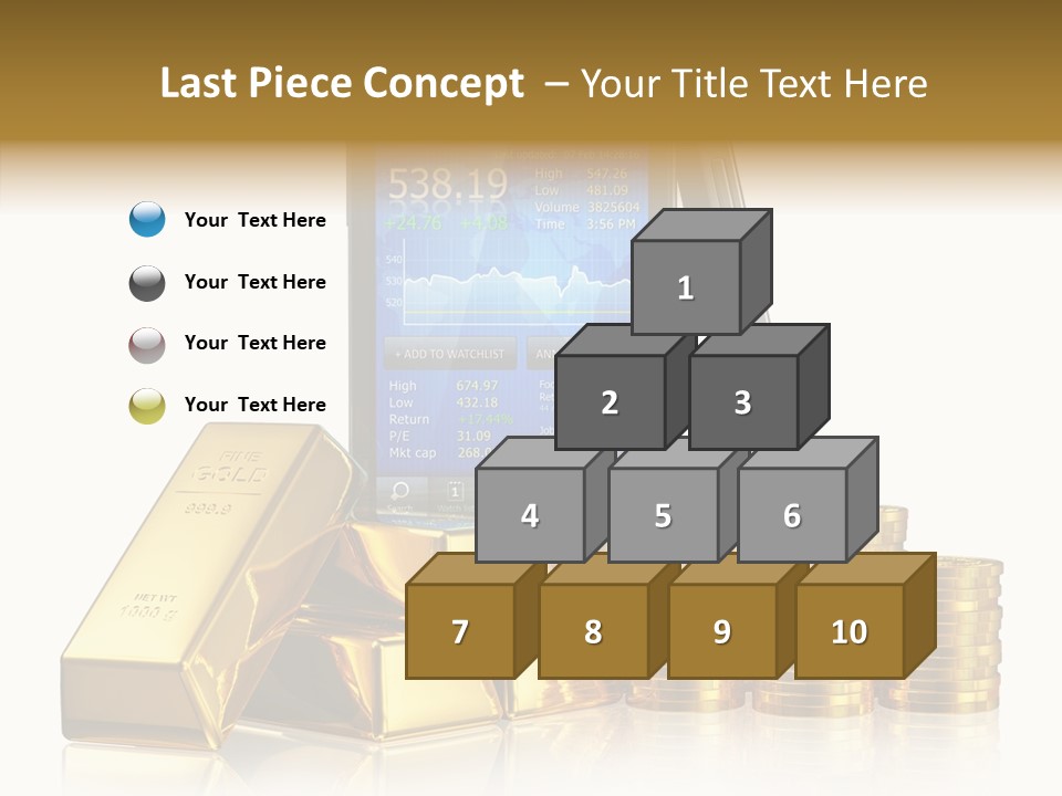 Internet Investment Cellphone PowerPoint Template