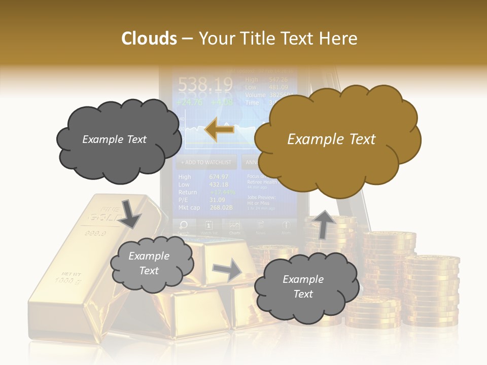 Internet Investment Cellphone PowerPoint Template