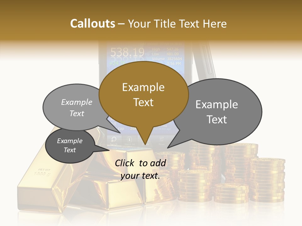 Internet Investment Cellphone PowerPoint Template